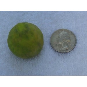 Vintage Miniature Italian Alabaster Stone Fruit Green Fig Hand Carved   173456045803